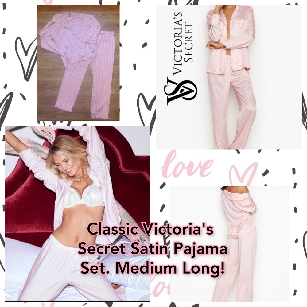 💋❤ Victoria's Secret Classic Pink and White